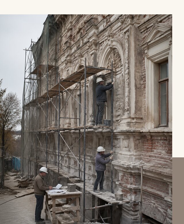 Реставрация объектов культурного наследия под ключ в Сочи