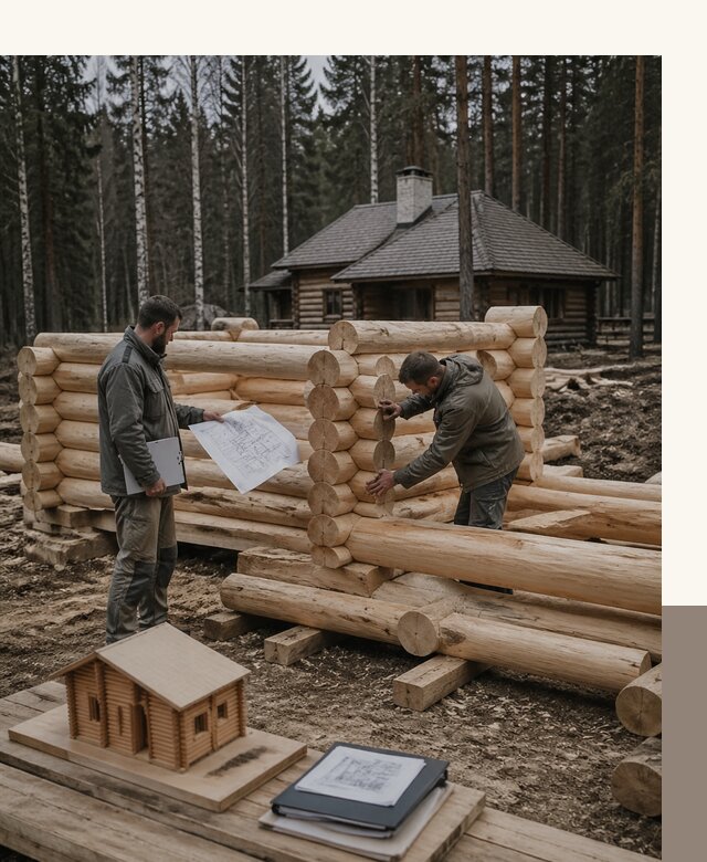 Проектирование и строительство домов из бревна в Сочи